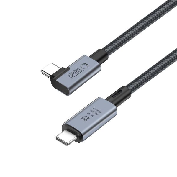 TECH-PROTECT ULTRABOOST MAX L USB 4.0 8K 40GBPS TYPE-C CABLE PD240W 150CM GREY - Image 3